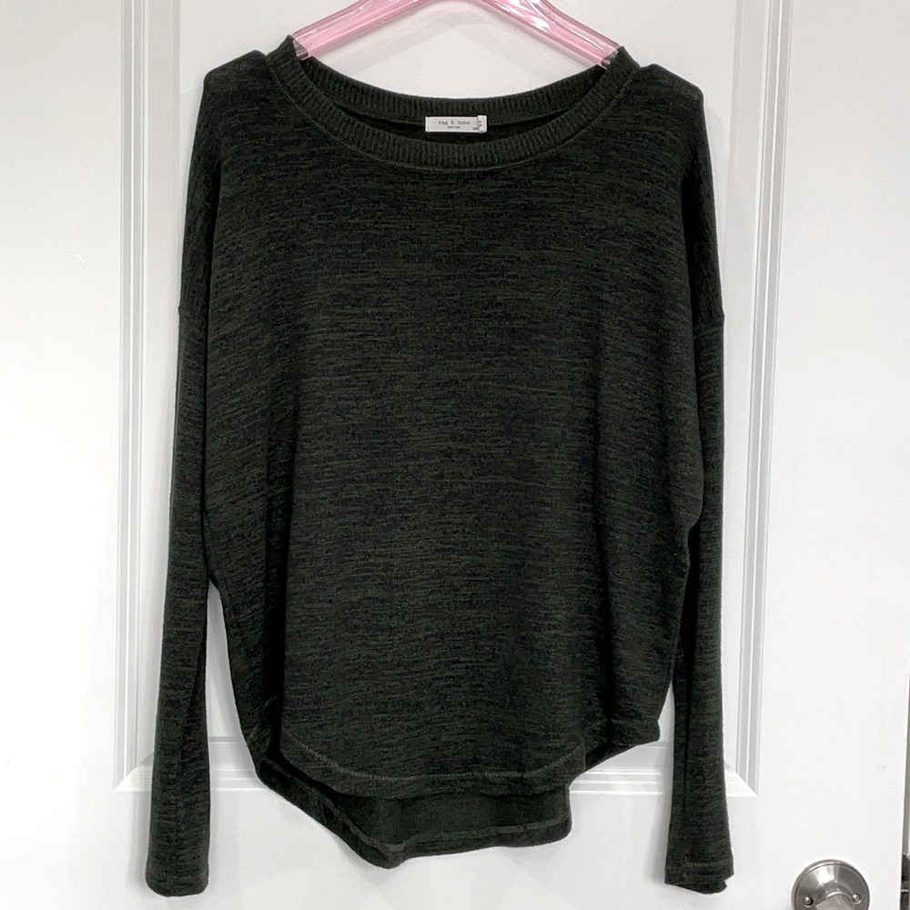 Rag & Bone drop shoulder top button sleeve